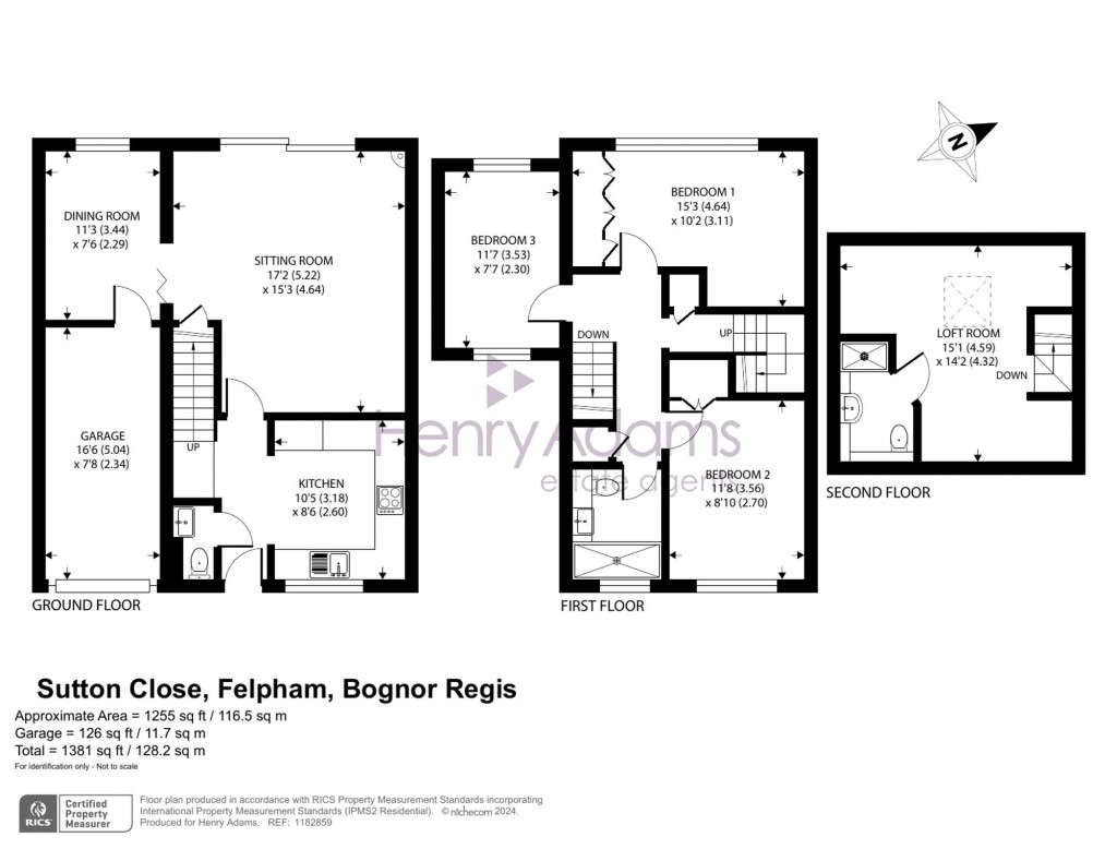 Floorplans For Sutton Close, Felpham, PO22