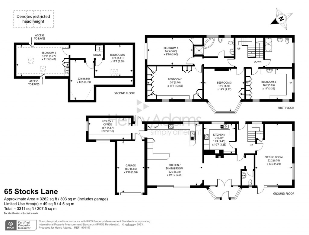 Floorplans For Stocks Lane, East Wittering, PO20