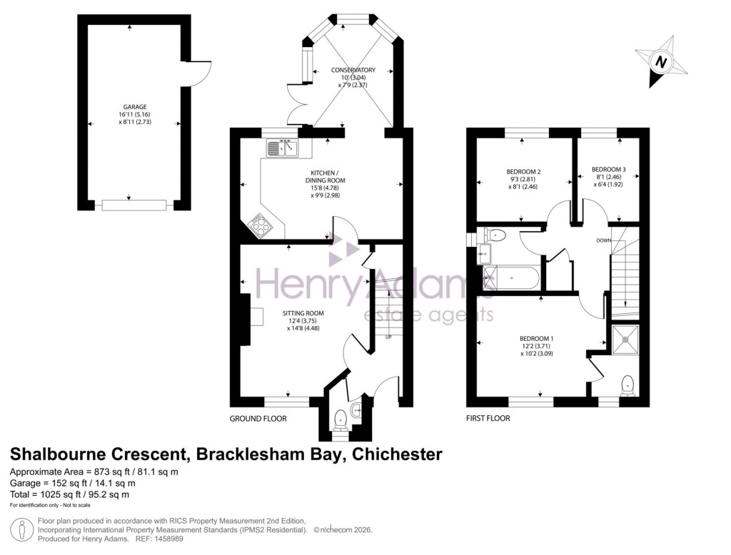 Floorplans For Shalbourne Crescent, Bracklesham Bay, PO20
