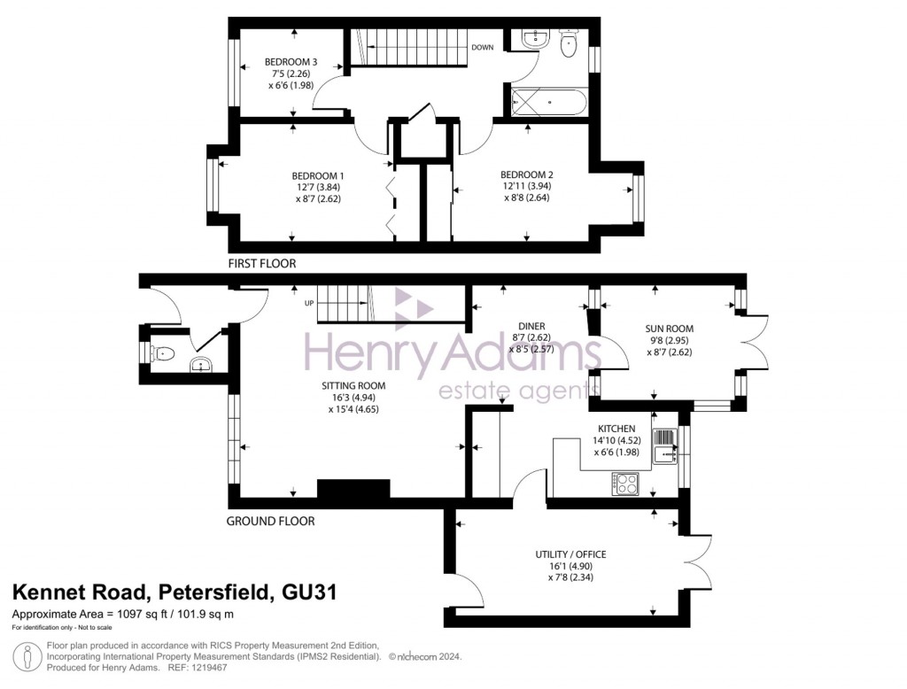 Floorplans For Kennet Road, Petersfield, GU31