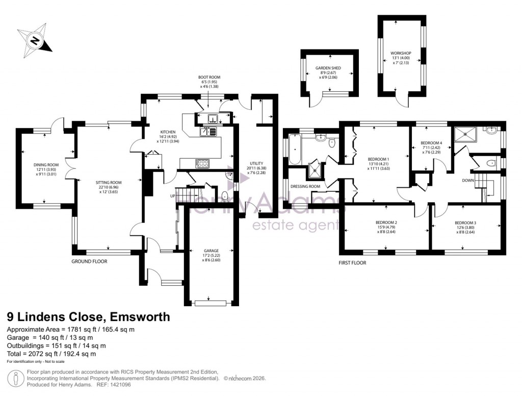 Floorplans For Lindens Close, Emsworth, PO10