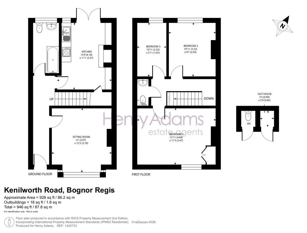 Floorplans For Kenilworth Road, Bognor Regis, PO21
