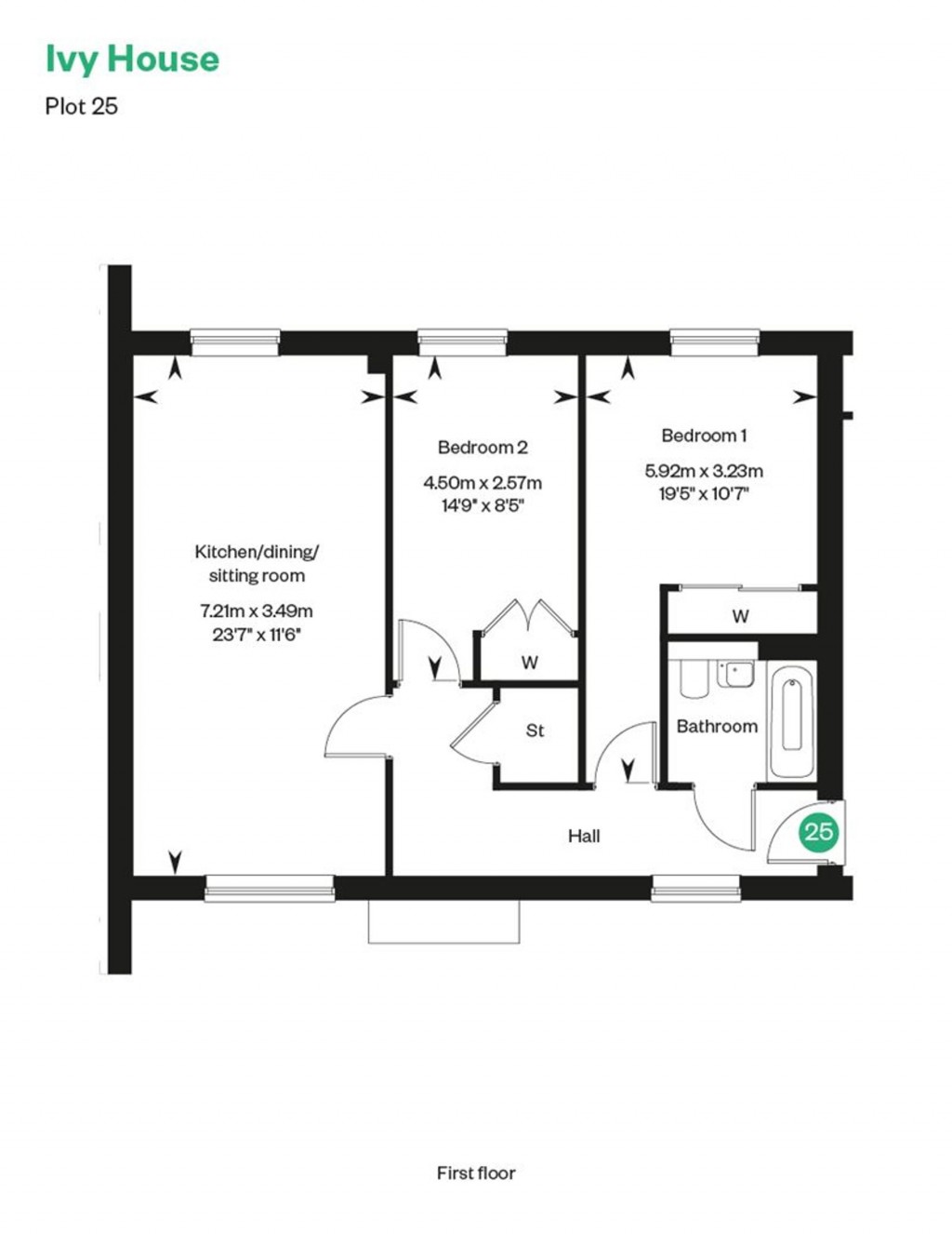 Floorplans For Rosebrook, Tawny Owl Way, PO18