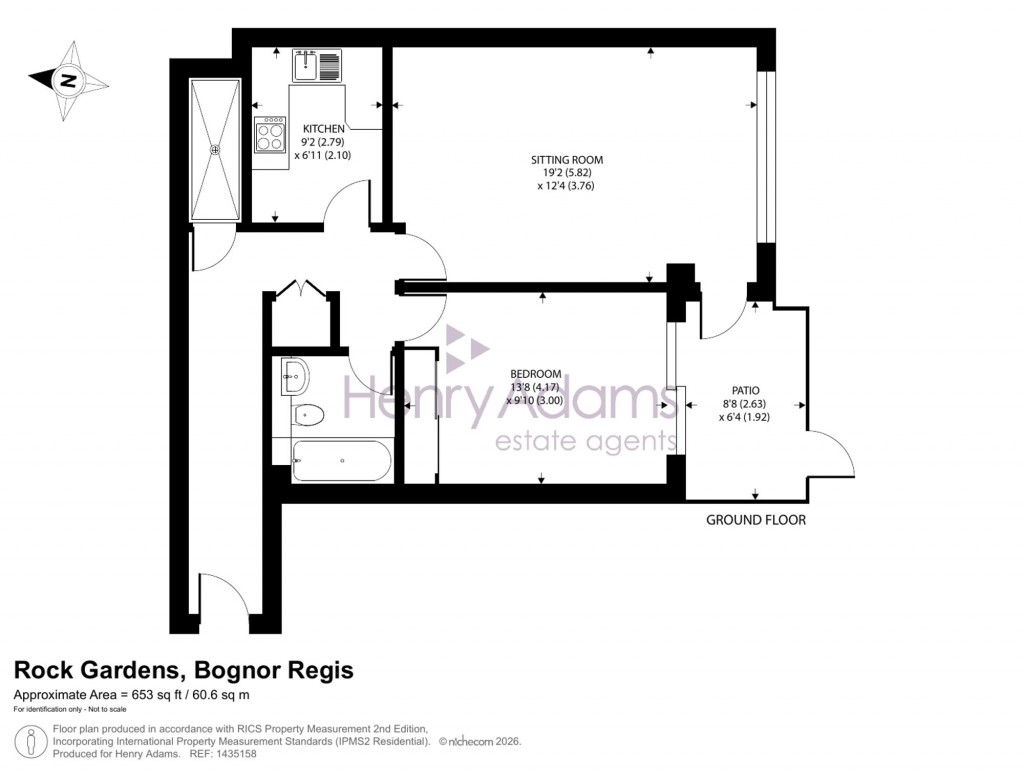 Floorplans For Rock Gardens, Bognor Regis, PO21