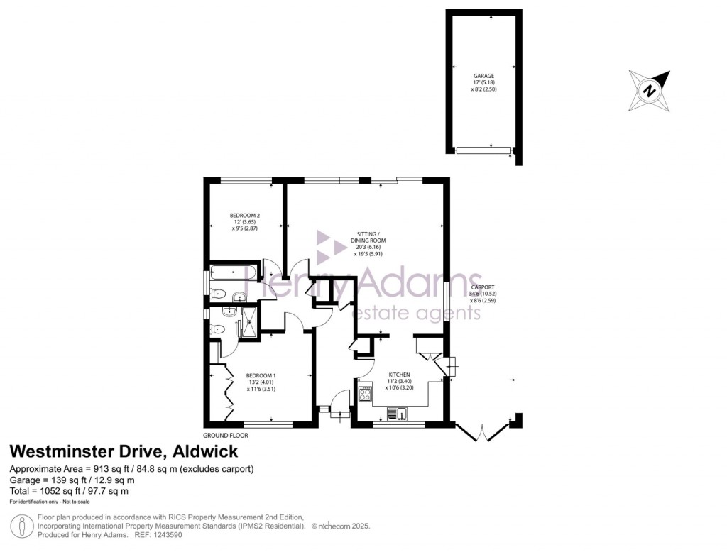 Floorplans For Westminster Drive, Aldwick, PO21