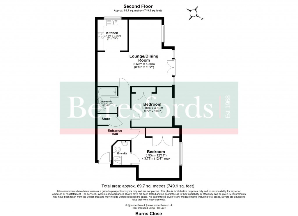 Floorplans For Burns Close, Billericay, Essex