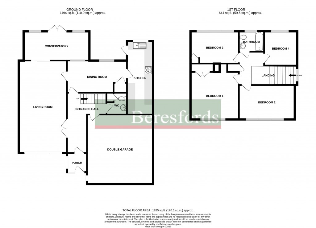 Floorplans For Danbury, Chelmsford, Essex