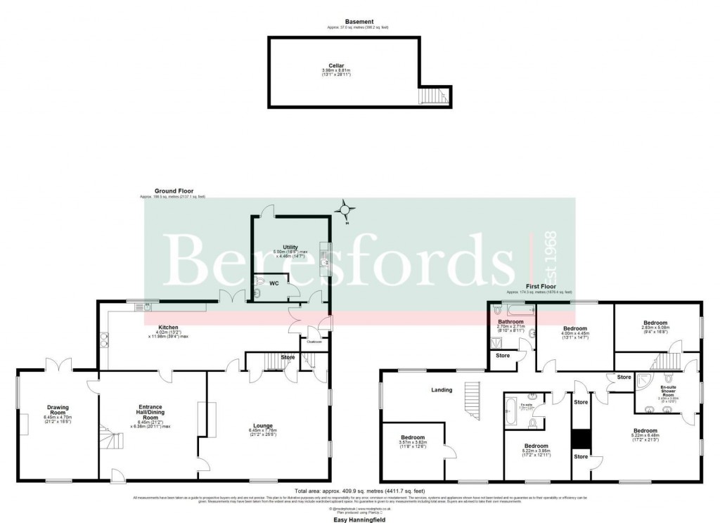 Floorplans For East Hanningfield, Chelmsford