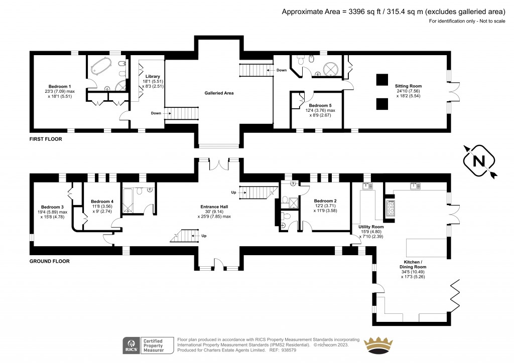 Floorplans For Alresford Road, Ovington, Alresford, Hampshire, SO24