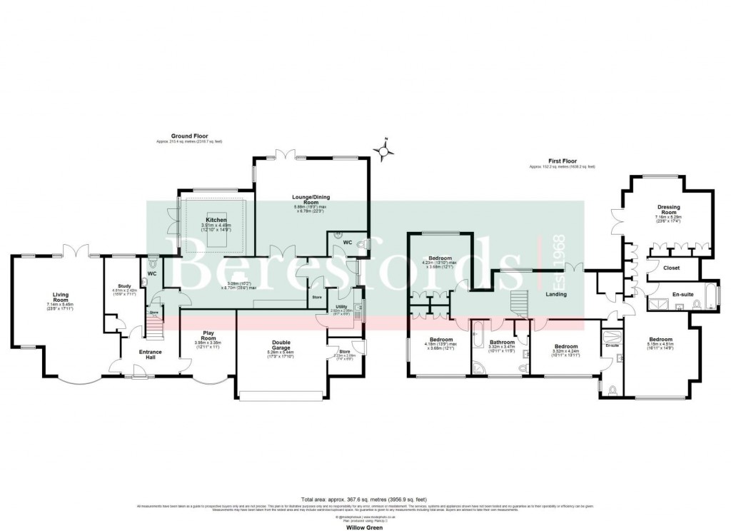 Floorplans For Willow Green, Ingatestone, Essex