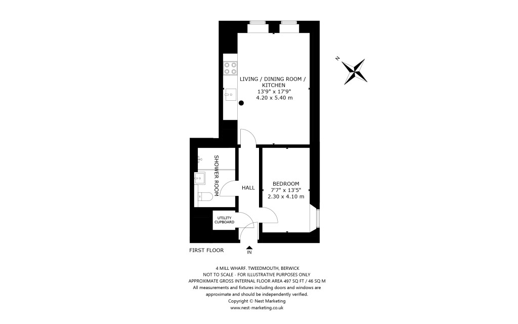 Floorplans For Tweedmouth, Berwick-upon-Tweed, Northumberland