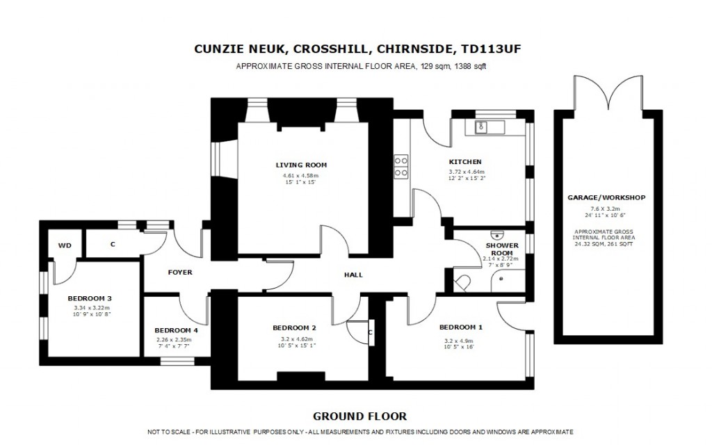 Floorplans For Crosshill, Chirnside, Scottish Borders