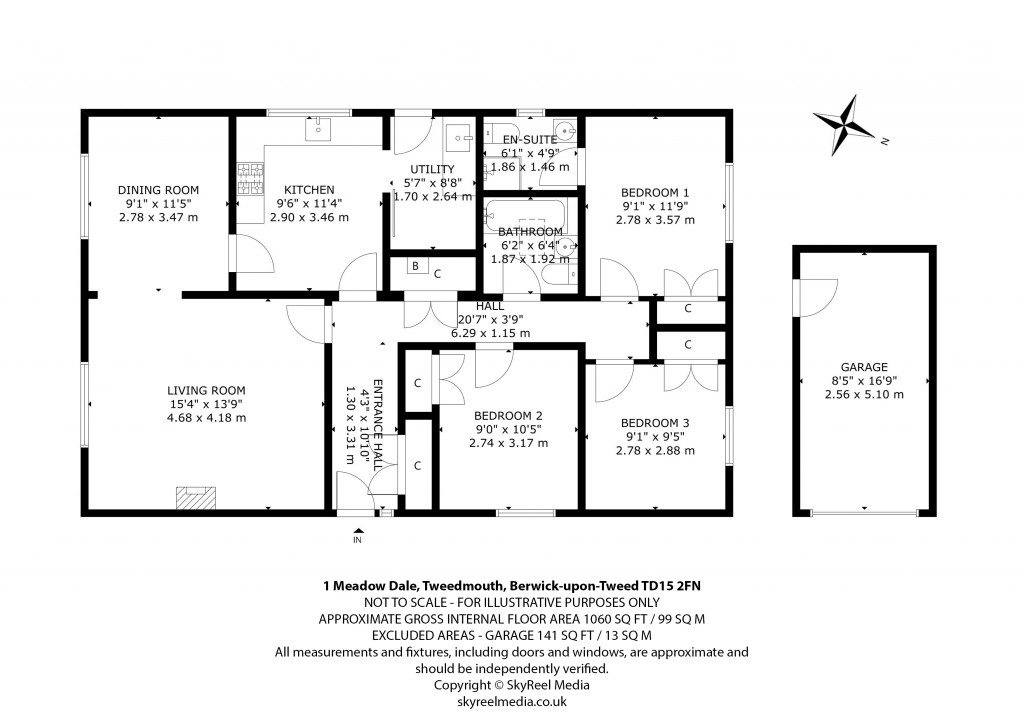 Floorplans For Tweedmouth, Berwick-upon-Tweed, Northumberland