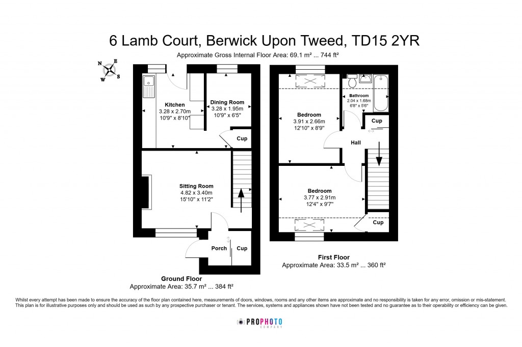 Floorplans For Tweedmouth, Berwick-upon-Tweed, Northumberland