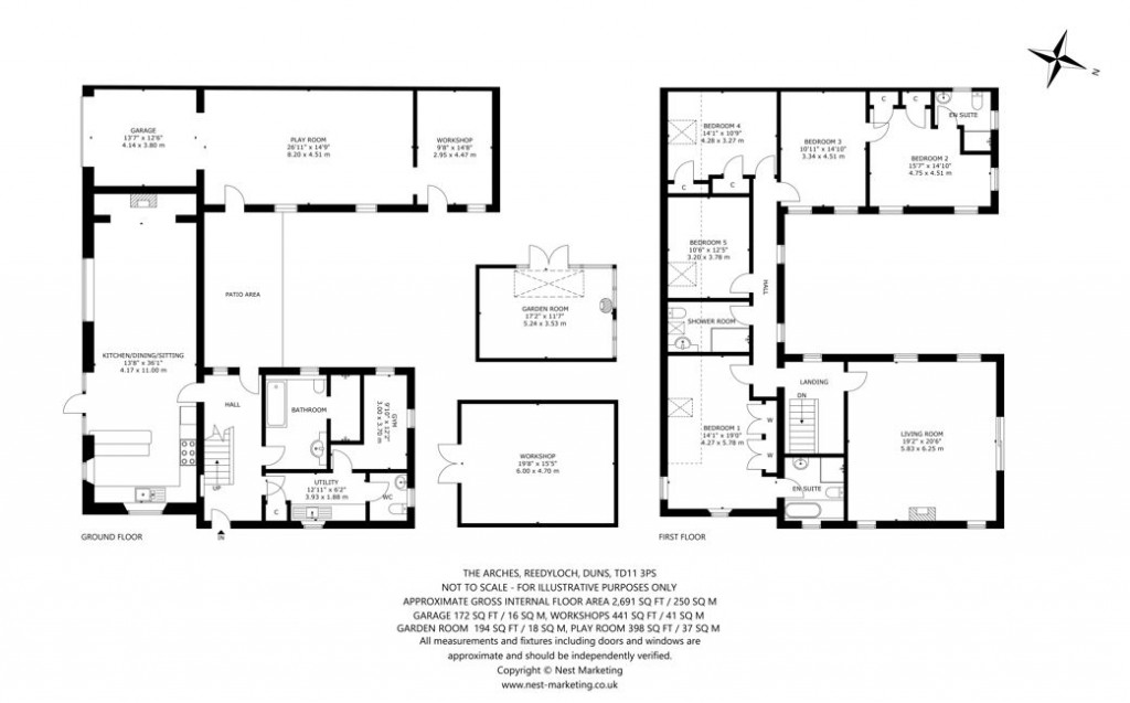 Floorplans For Reedy Loch, Duns, Berwickshire