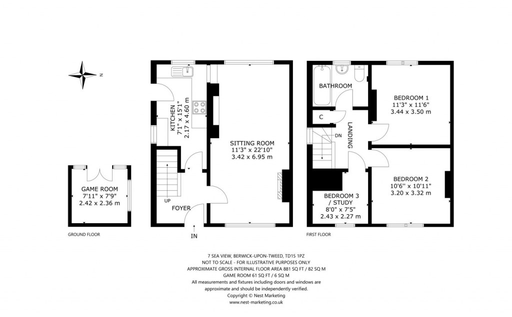 Floorplans For Berwick-upon-Tweed, Northumberland