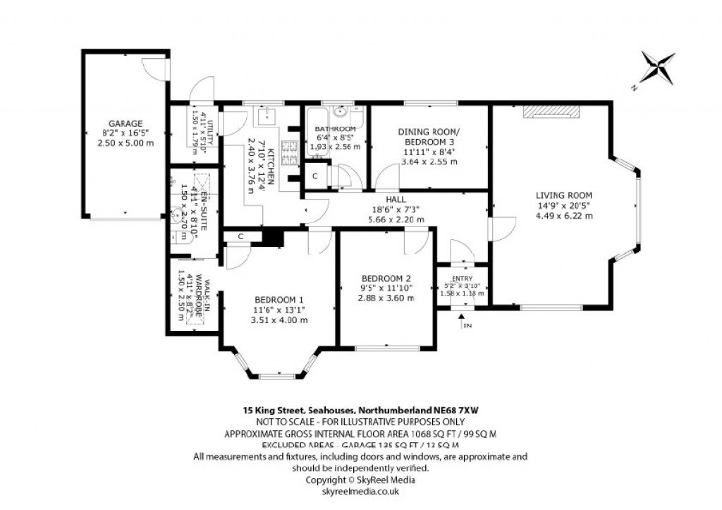 Floorplans For Seahouses, Northumberland