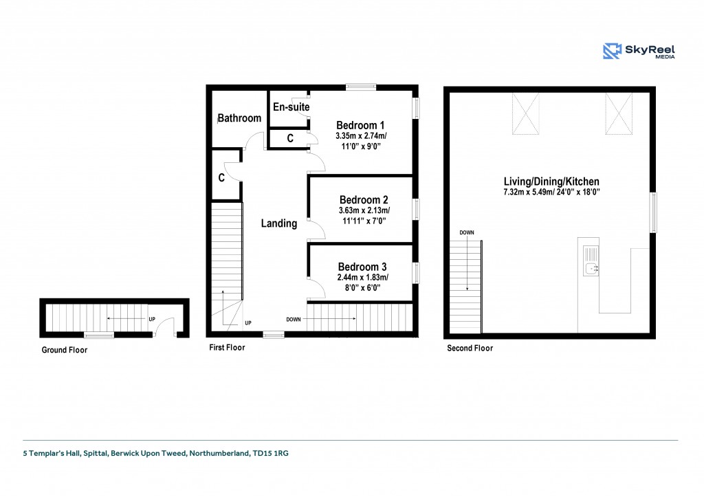 Floorplans For Spittal, Berwick Upon Tweed, Northumberland