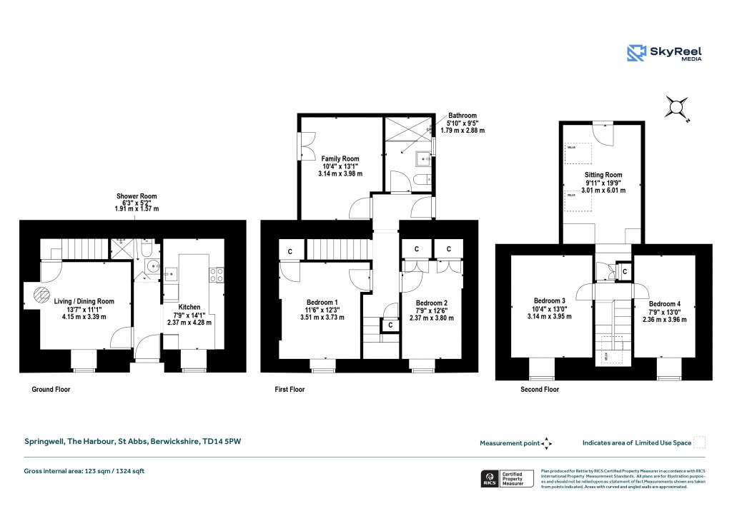 Floorplans For The Harbour, St Abbs, Berwickshire