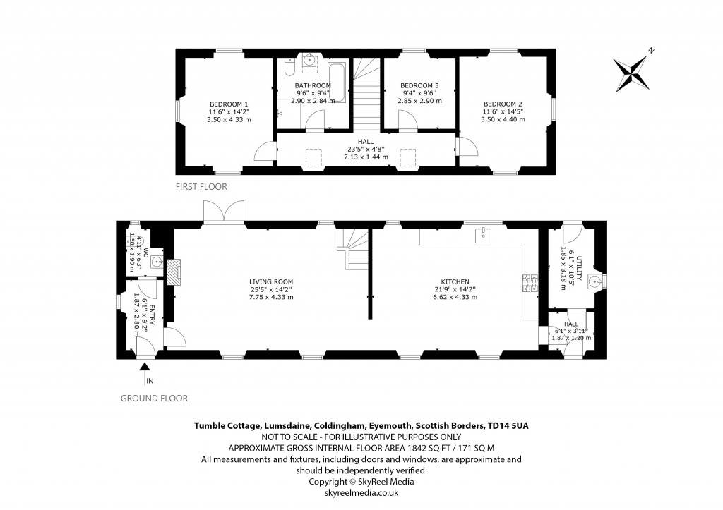 Floorplans For Lumsdaine, Coldingham, Scottish Borders