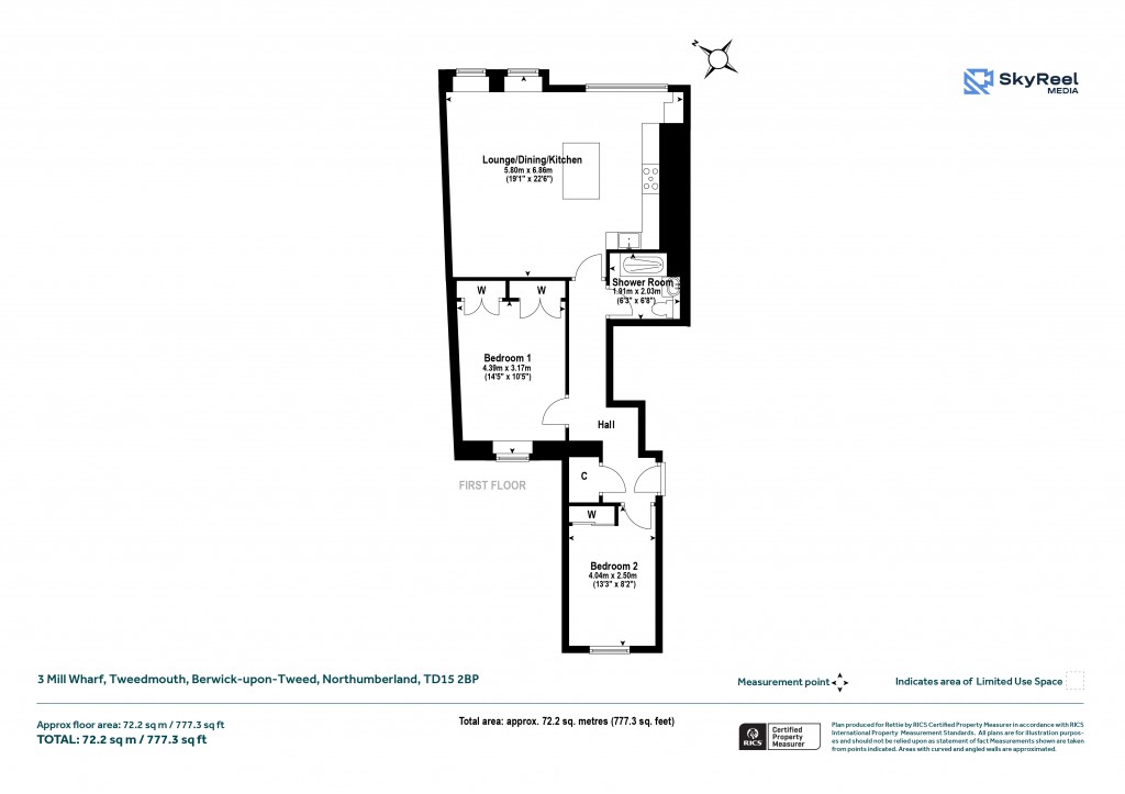 Floorplans For Tweedmouth, Berwick-upon-Tweed, Northumberland