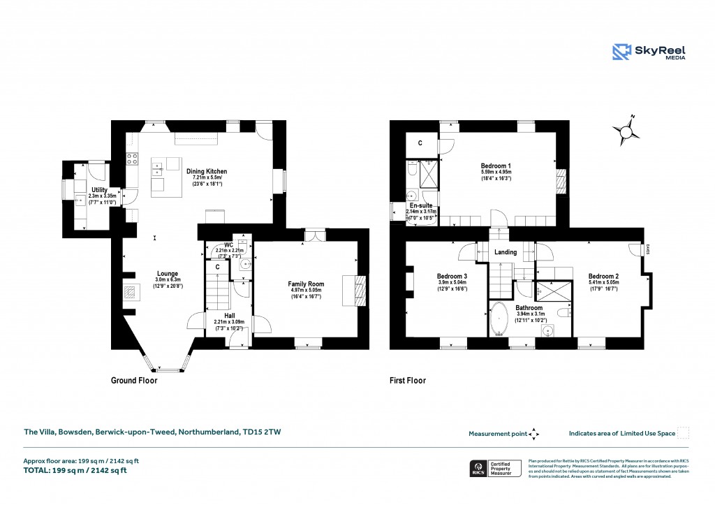 Floorplans For Bowsden, Berwick-upon-Tweed, Northumberland