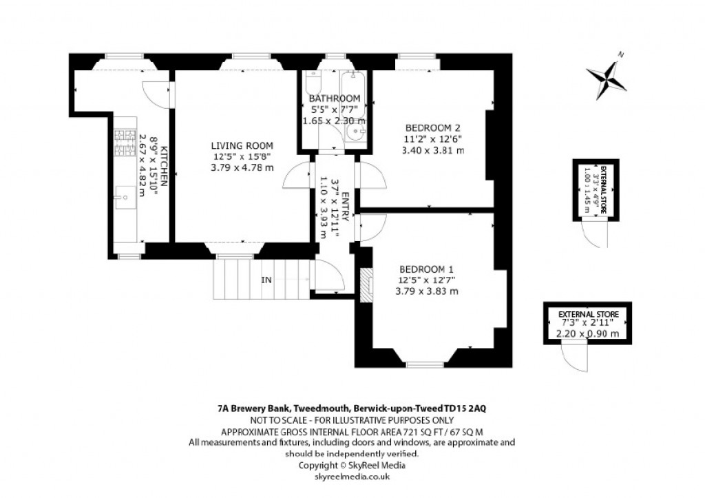 Floorplans For Tweedmouth, Berwick-upon-Tweed, Northumberland
