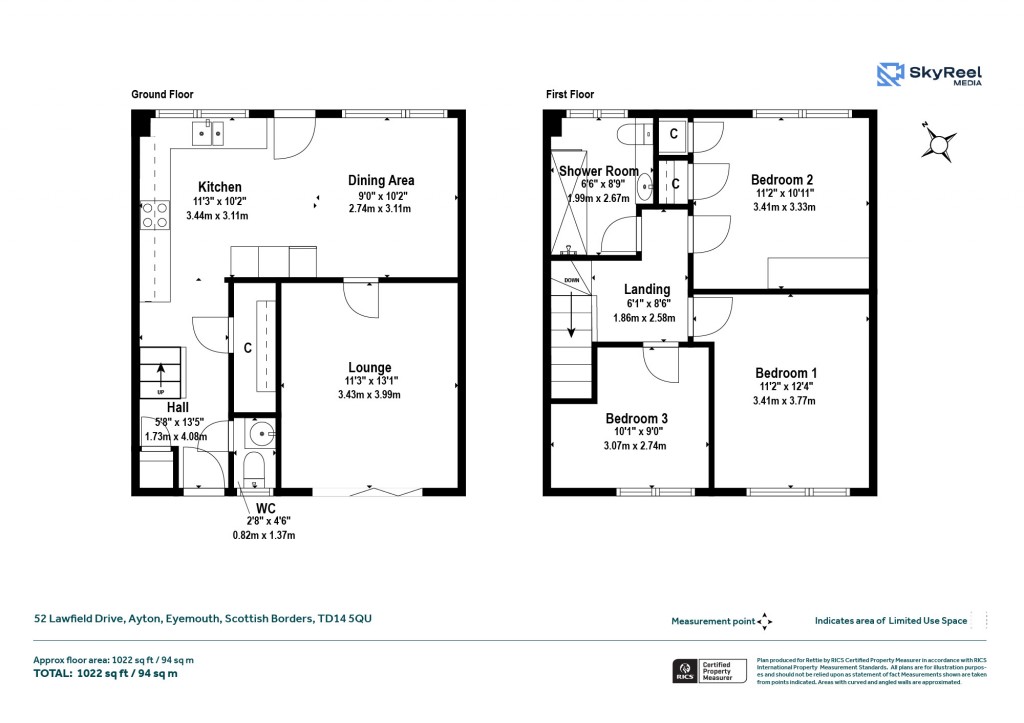 Floorplans For Ayton, Eyemouth, Scottish Borders