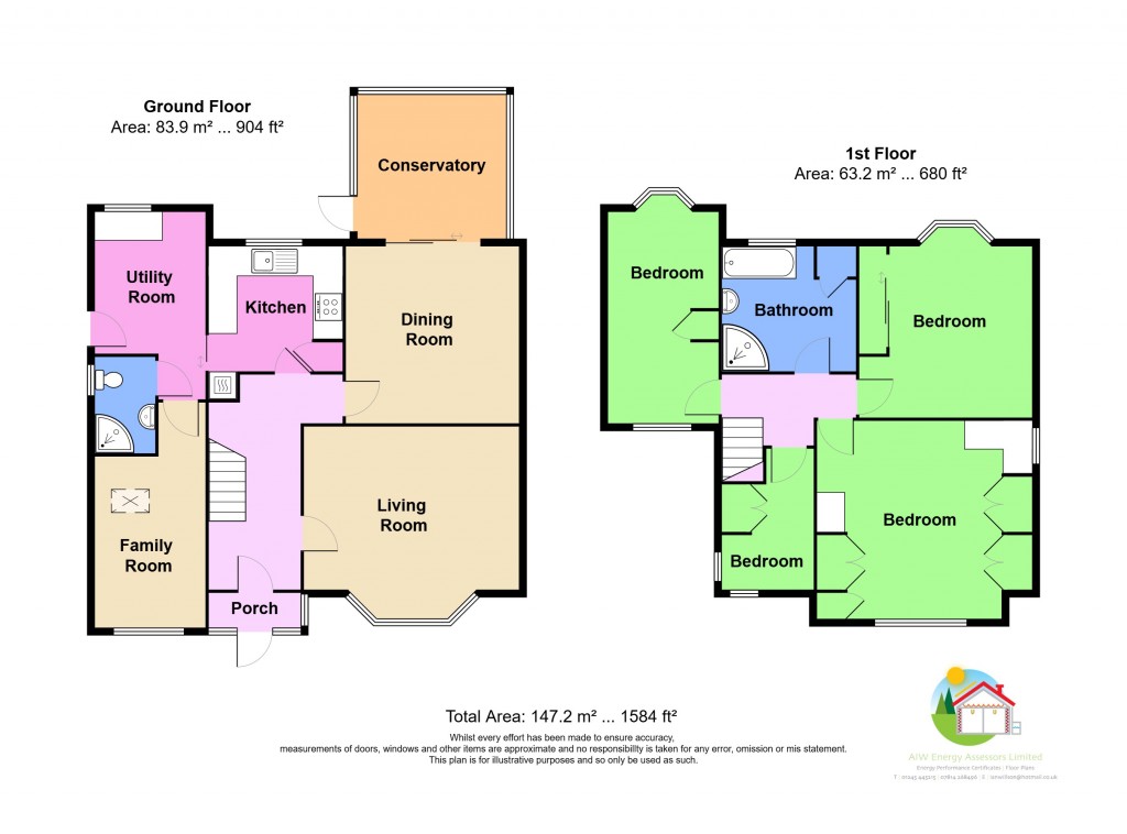 Floorplans For Warley, Brentwood, Essex