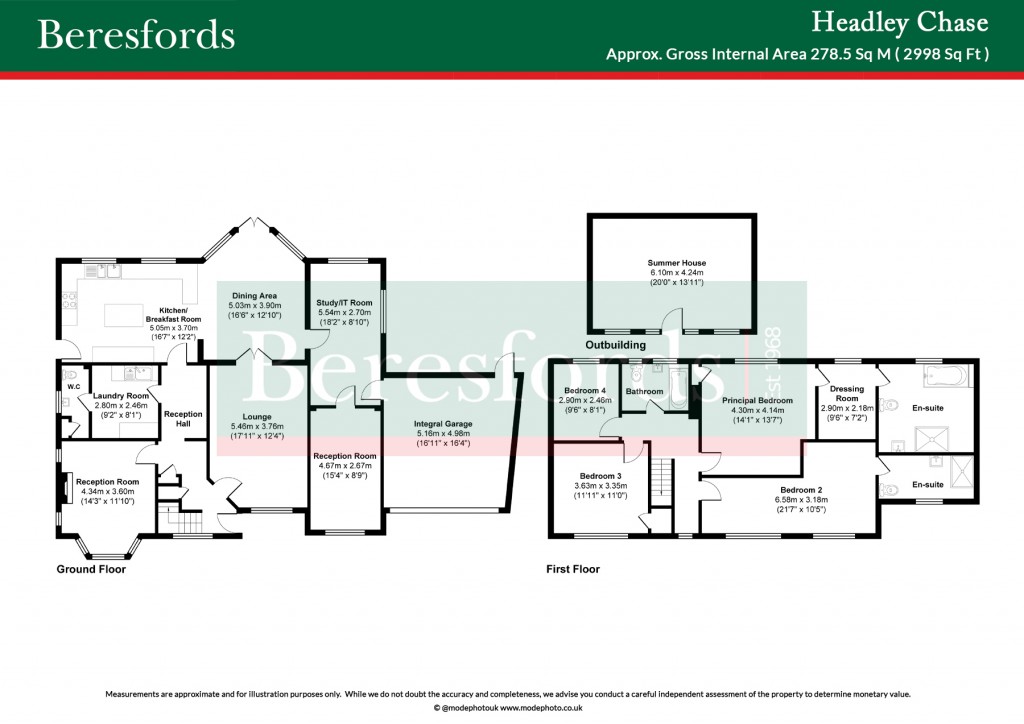 Floorplans For Warley, Brentwood, Essex