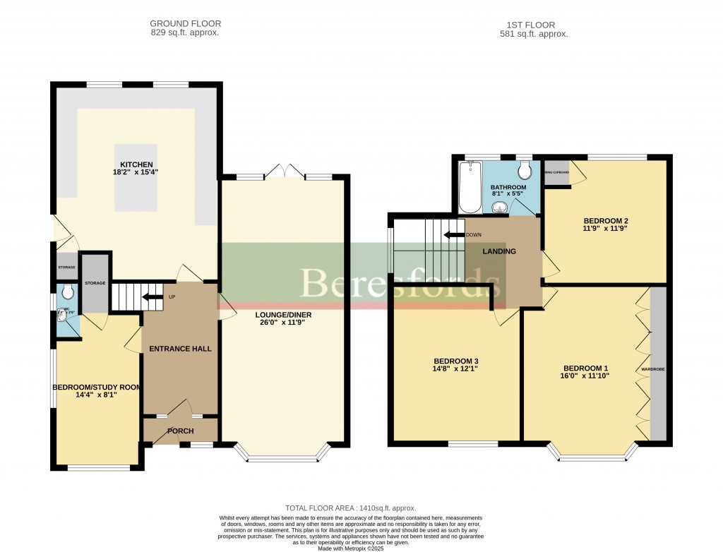 Floorplans For Brentwood, Essex