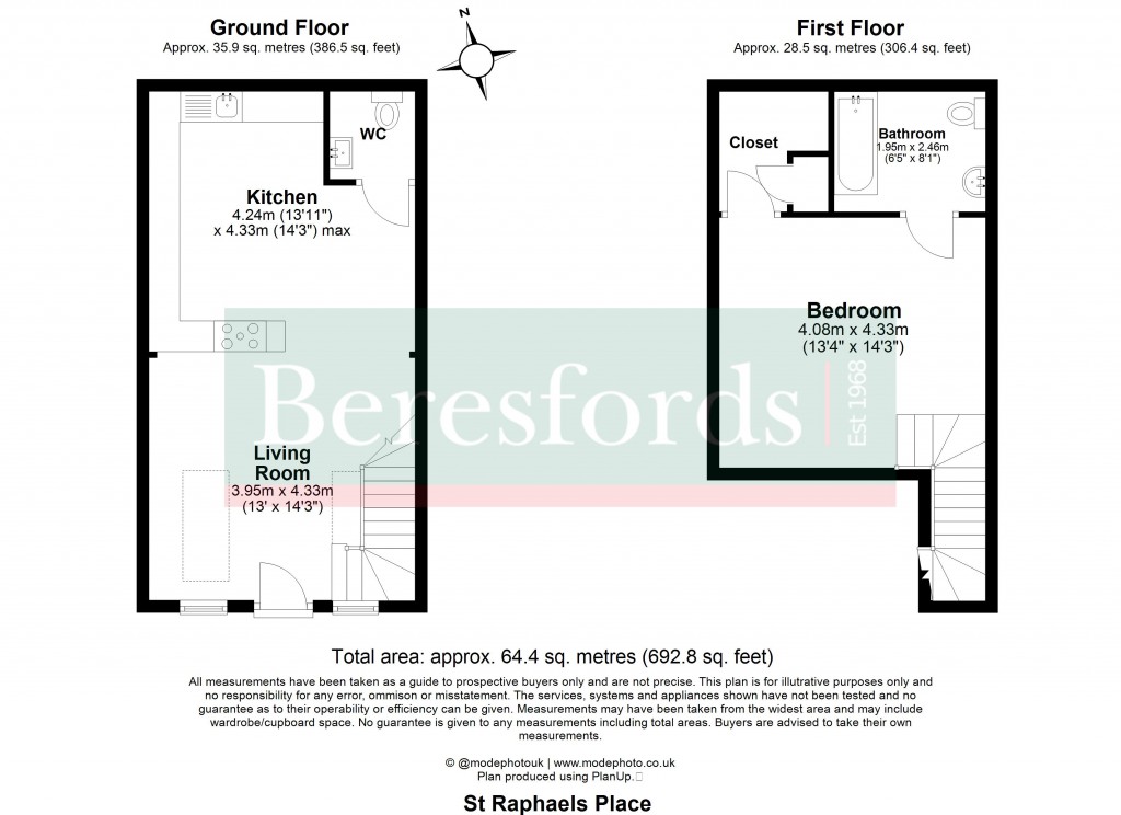 Floorplans For Pastoral Way, Brentwood, Essex