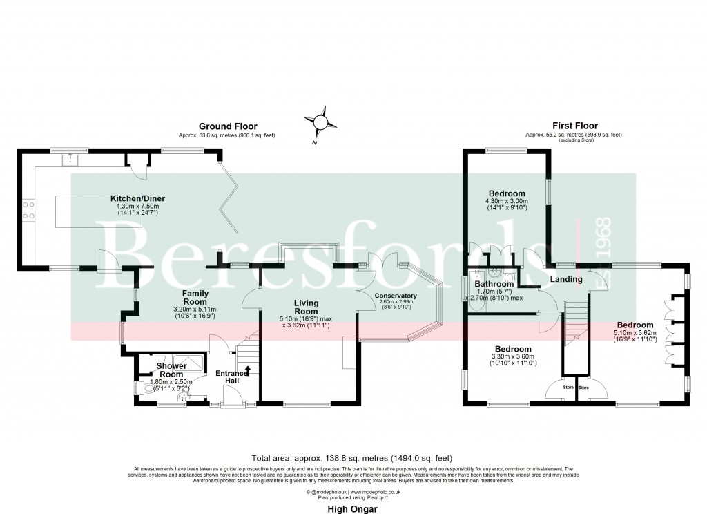 Floorplans For High Ongar, Ongar, Essex