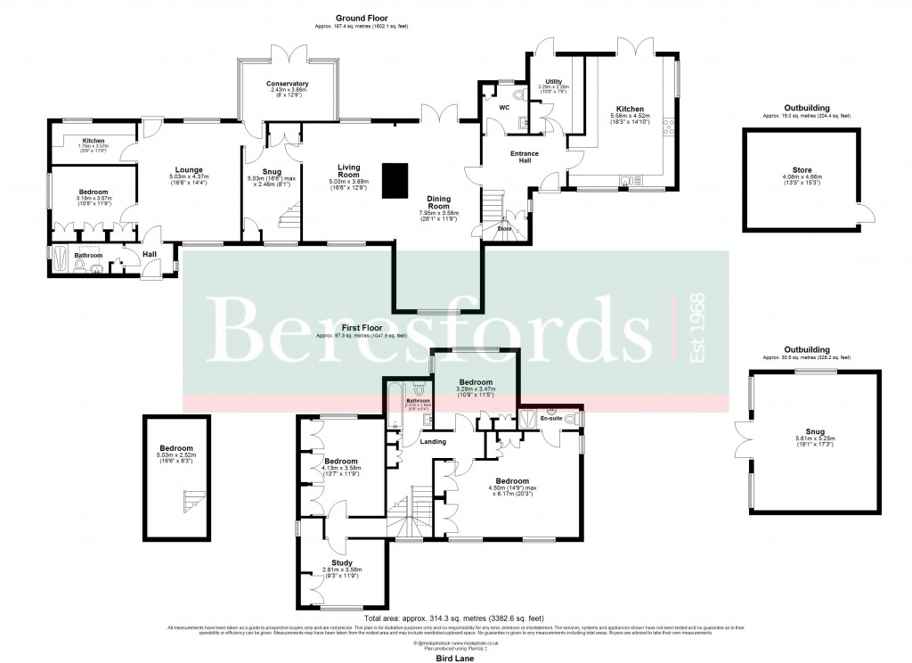 Floorplans For Great Warley, Brentwood, Essex