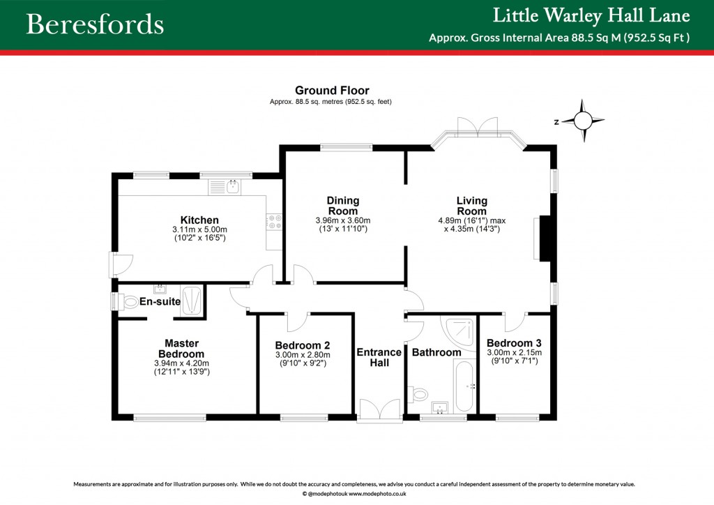 Floorplans For Little Warley, Essex