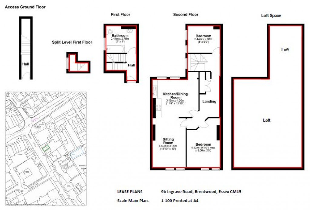 Floorplans For Brentwood, Essex