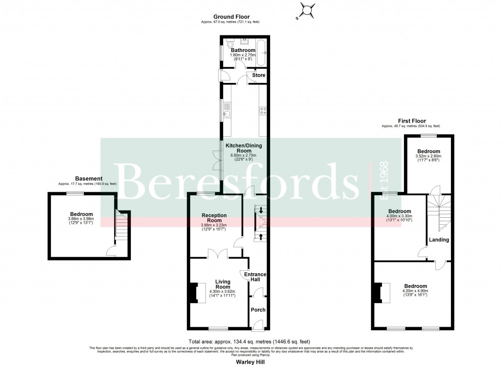 Floorplans For Warley, Brentwood, Essex