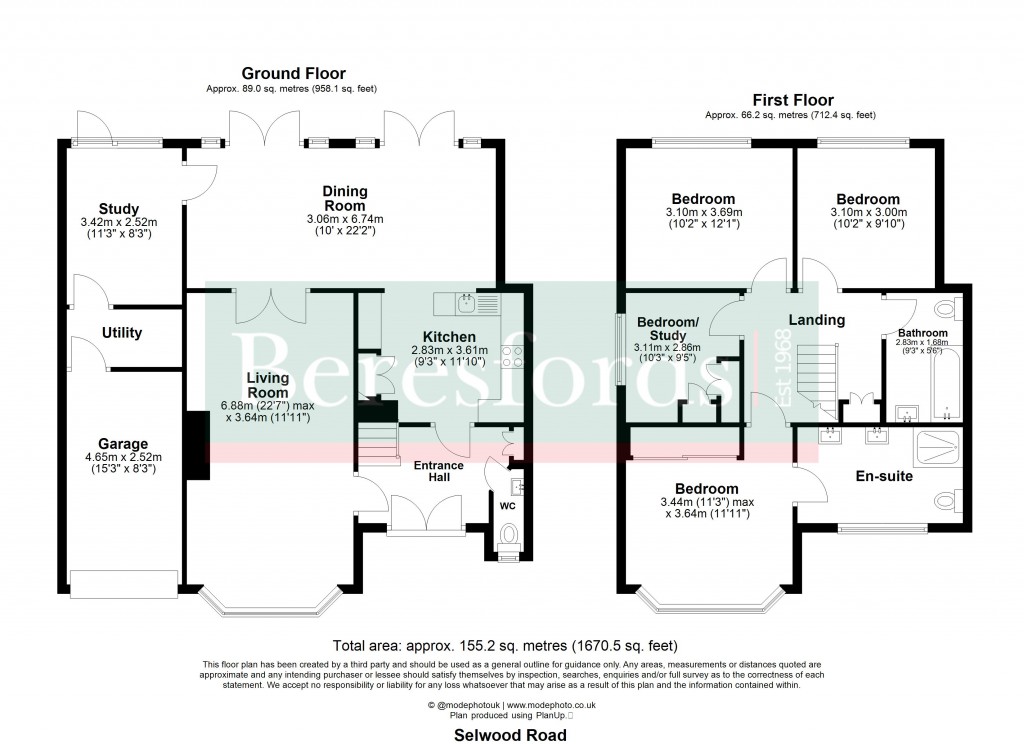 Floorplans For Brentwood, Essex