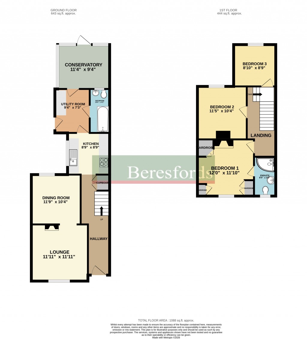 Floorplans For Warley, Brentwood, Essex