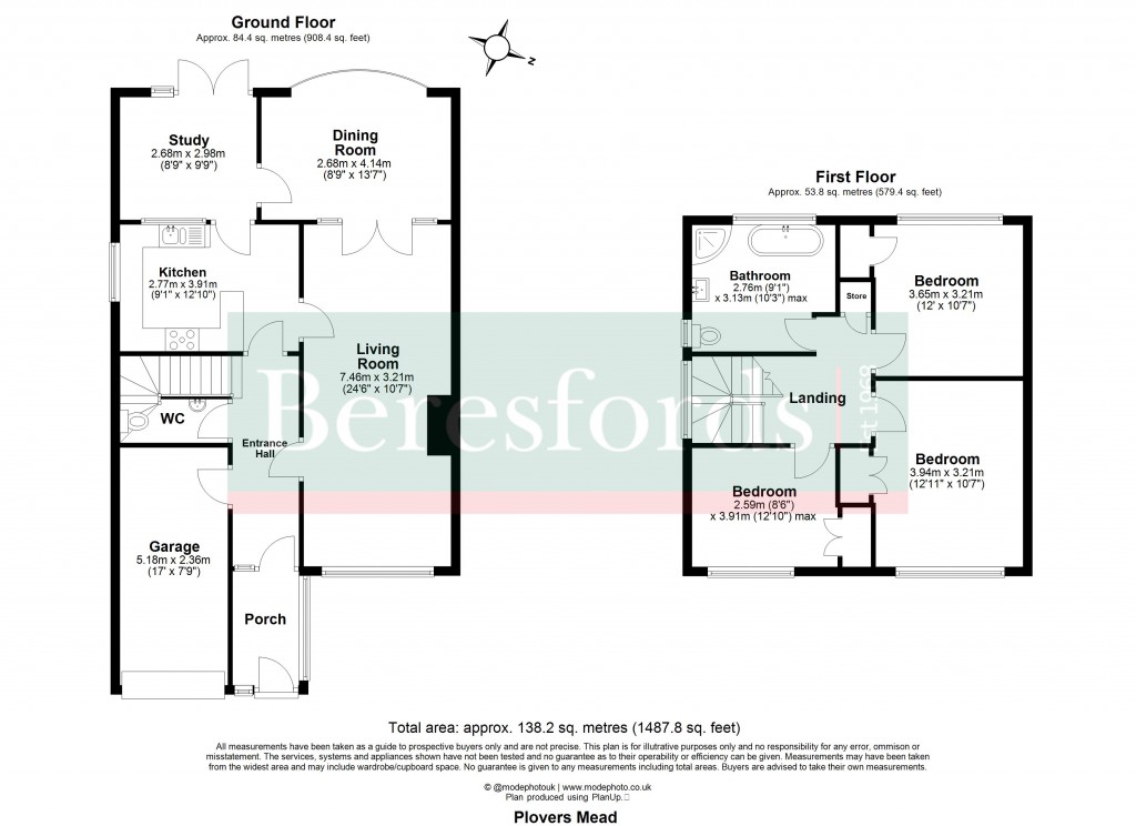 Floorplans For Wyatts Green, Brentwood, Essex
