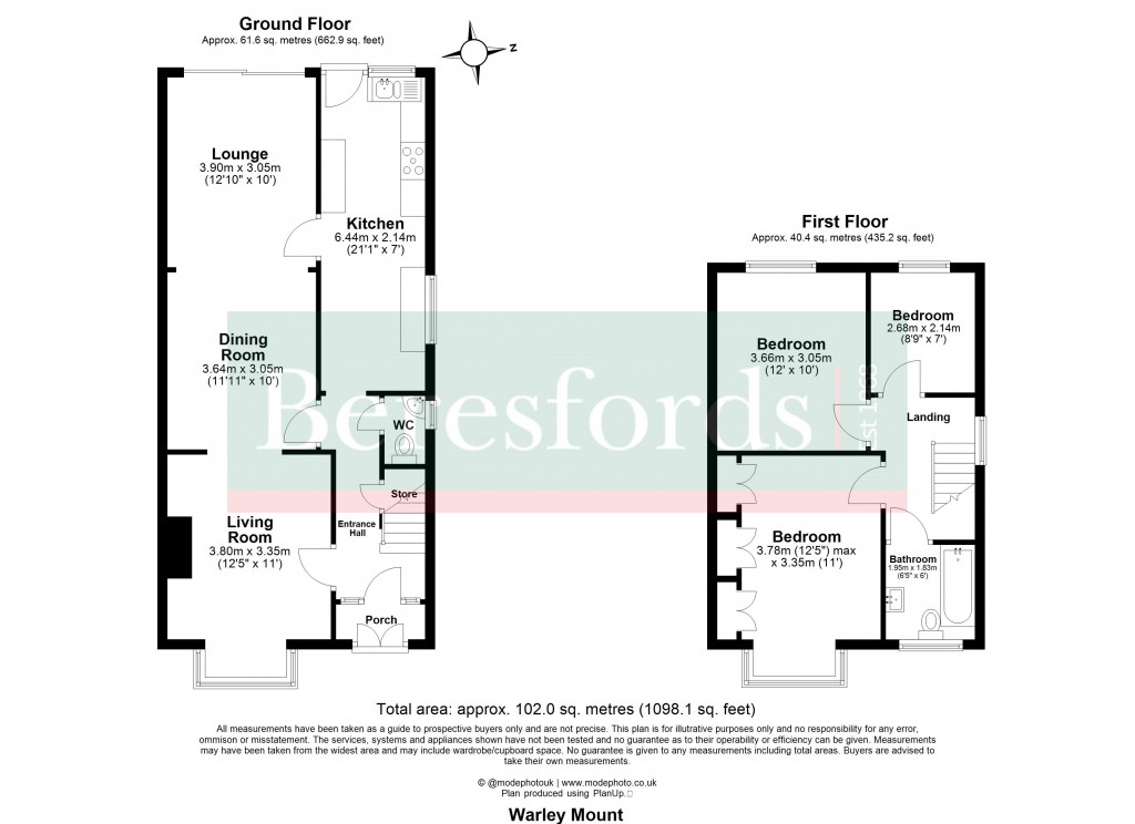 Floorplans For Warley, Brentwood, Essex