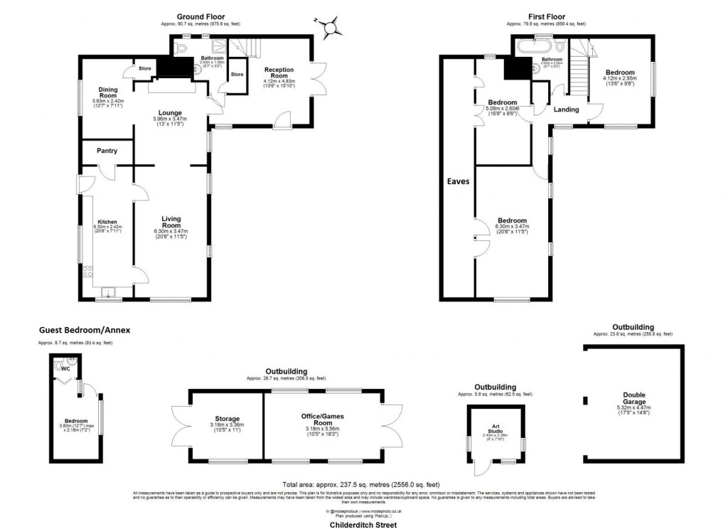 Floorplans For Little Warley, Brentwood, Essex