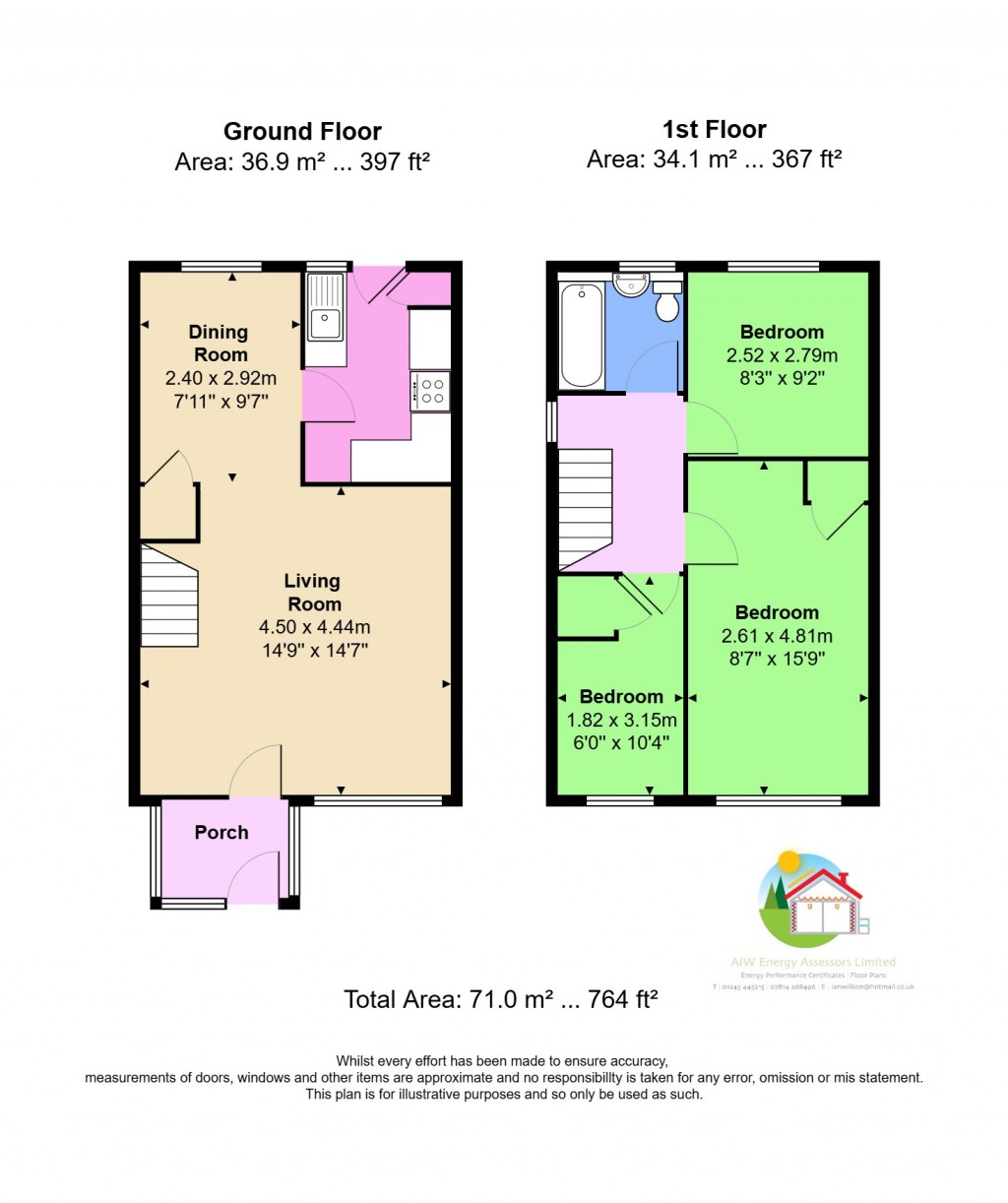 Floorplans For Pilgrims Hatch, Brentwood, Essex