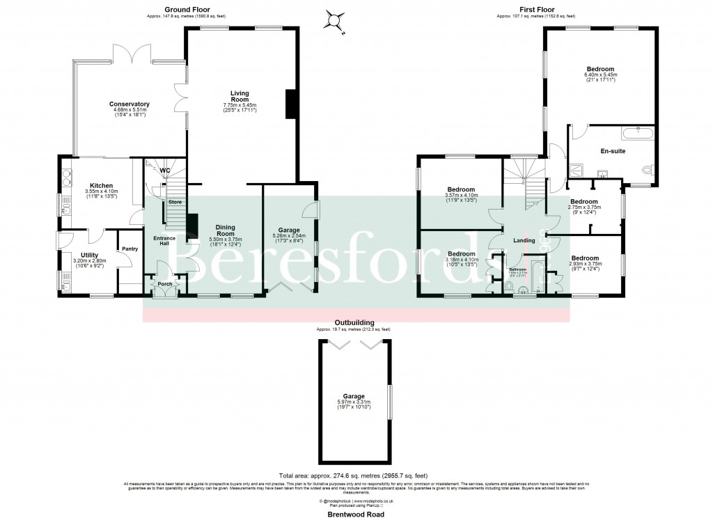 Floorplans For Herongate, Brentwood, Essex