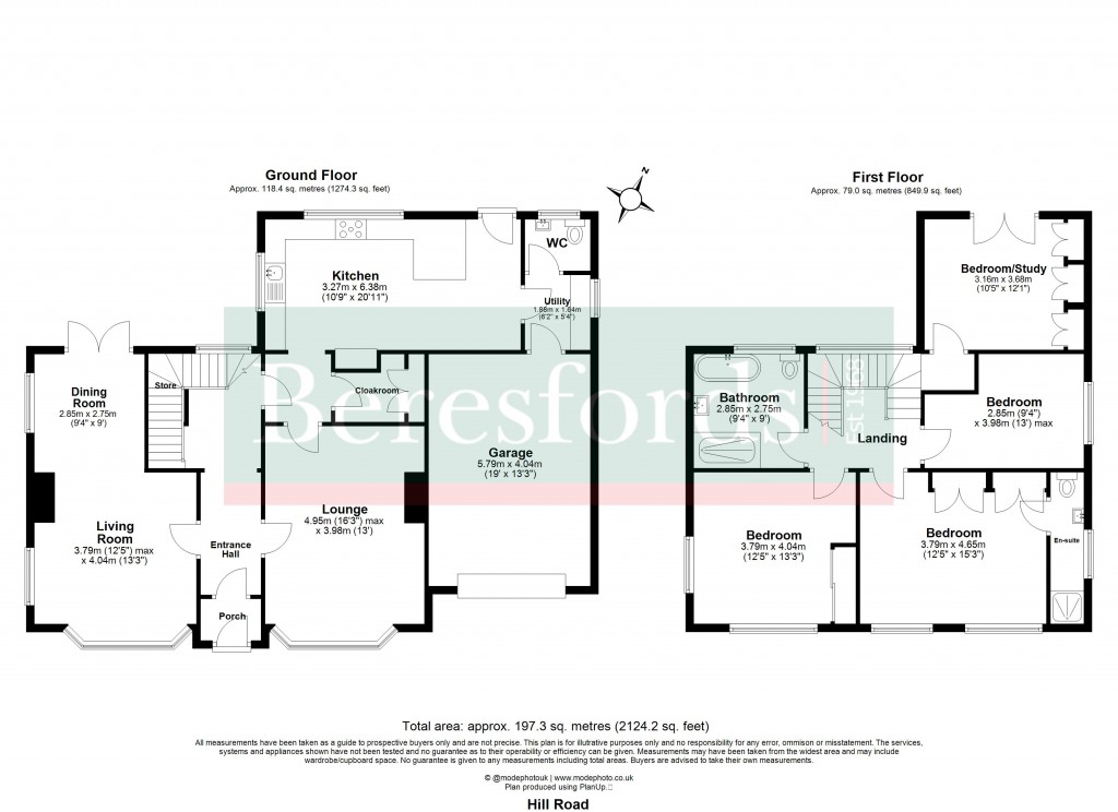 Floorplans For Brentwood, Essex