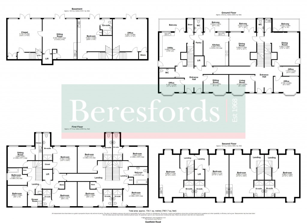 Floorplans For Brentwood, Essex