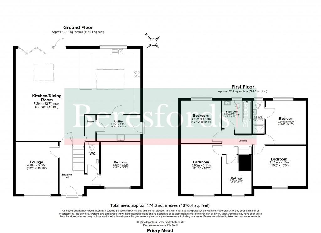 Floorplans For Doddinghurst, Brentwood, Essex