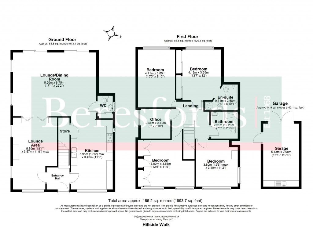 Floorplans For Brentwood, Essex