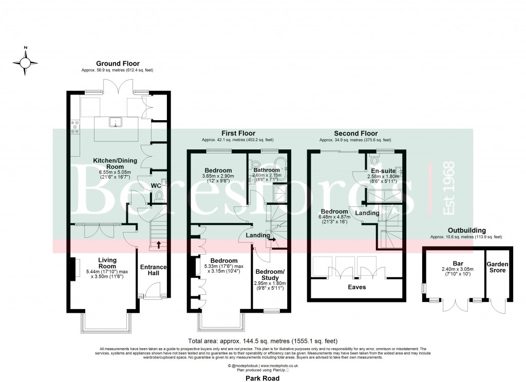 Floorplans For Brentwood, Essex