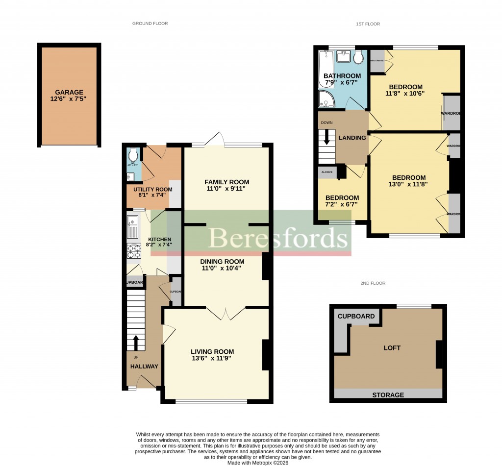 Floorplans For Warley, Brentwood, Essex